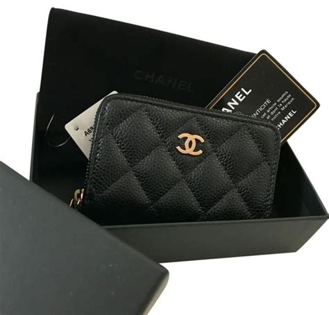 chanel cardholder price|Chanel card holder zip around.